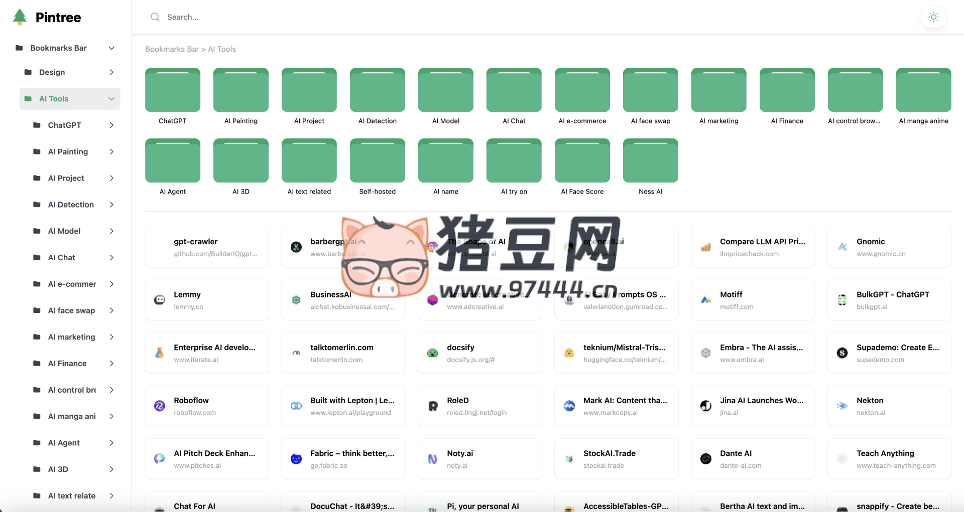 pintree：開源靜態(tài)書簽站點(diǎn)生成器