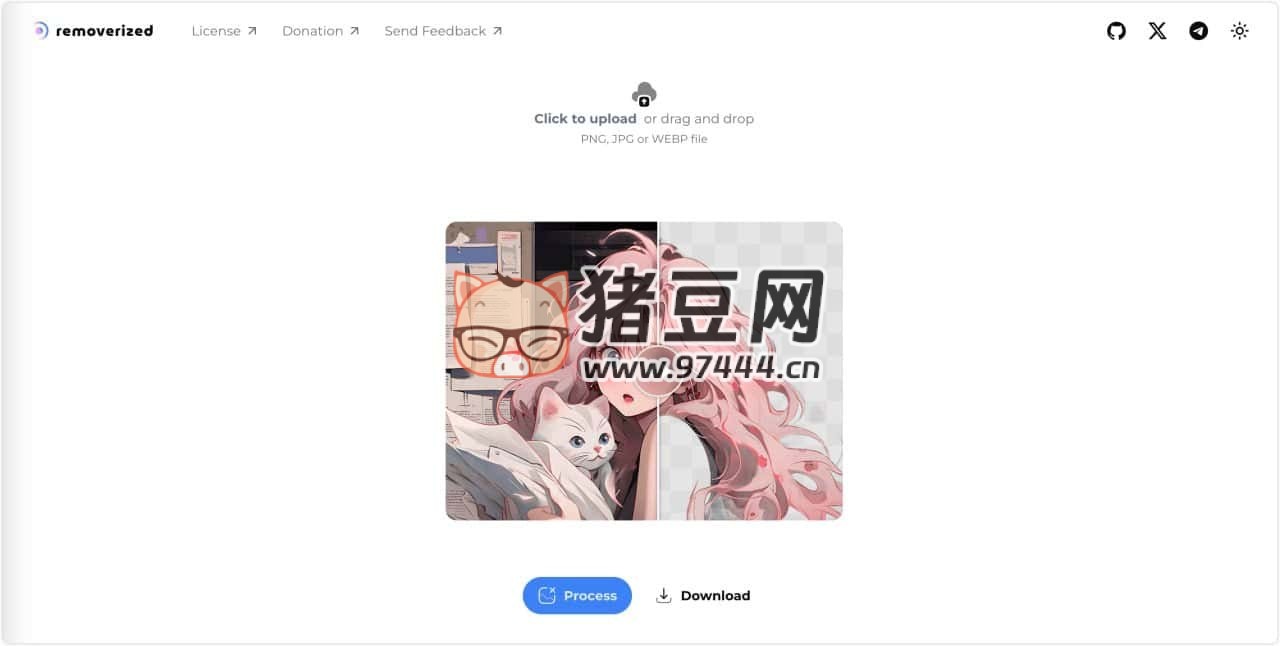 removerized：在線 AI 背景去除摳圖工具
