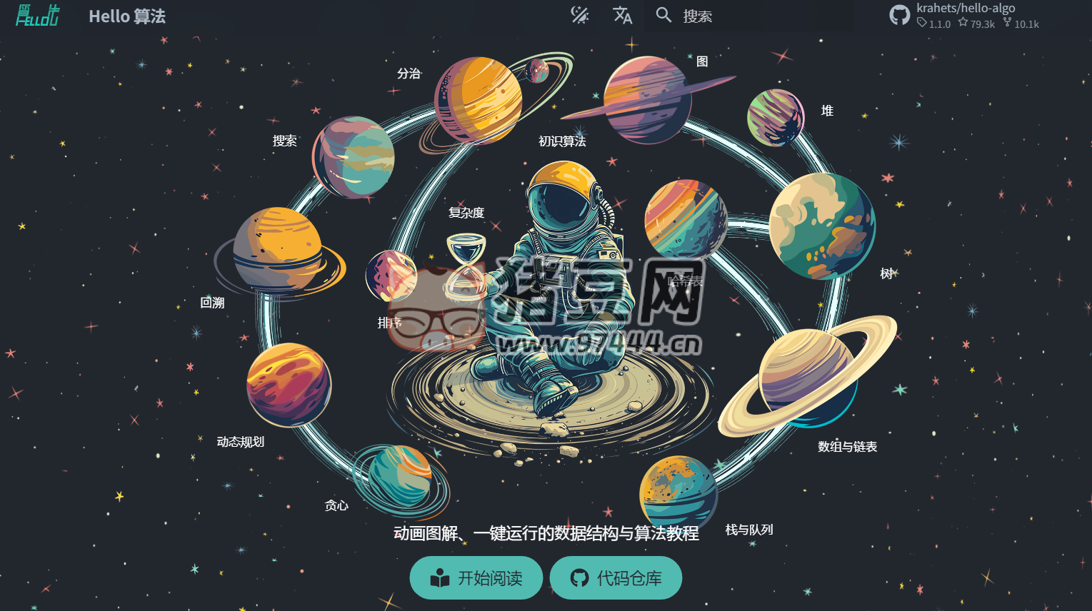 Hello 算法：開(kāi)源動(dòng)畫(huà)圖解、一鍵運(yùn)行的數(shù)據(jù)結(jié)構(gòu)與算法教程