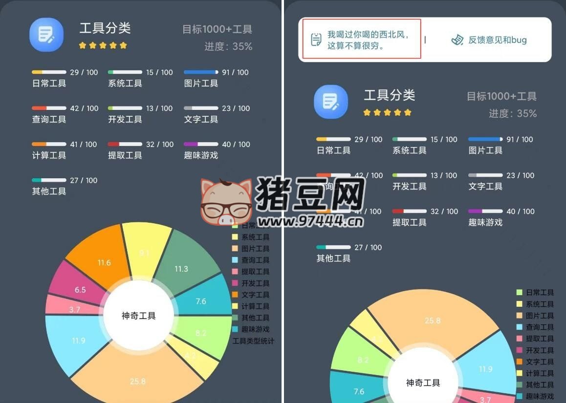 神奇工具箱 v2.4.3 包括了 10 大類 317 個(gè)軟件