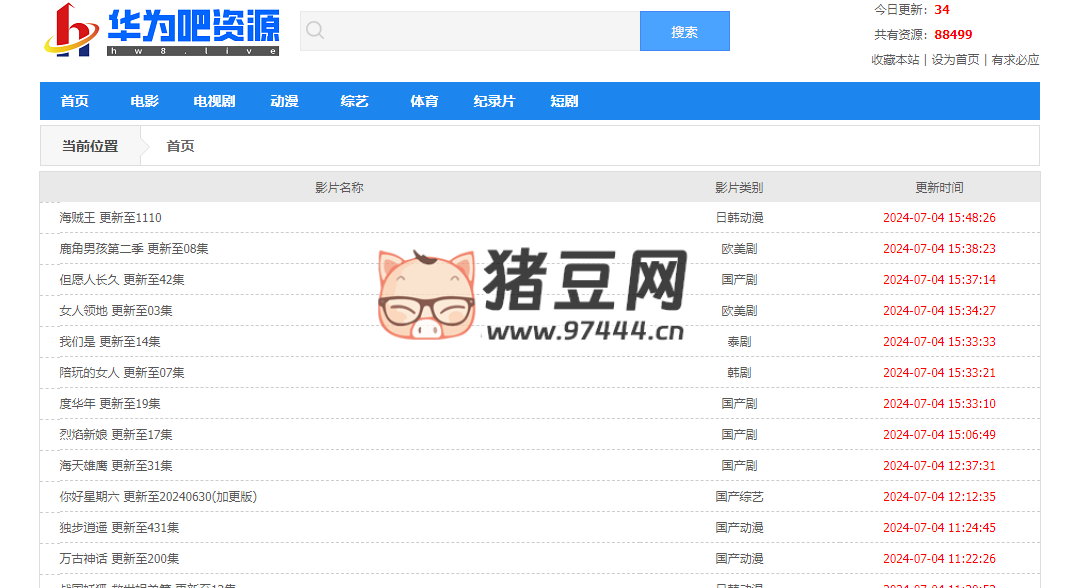 華為吧：在線影視資源采集站