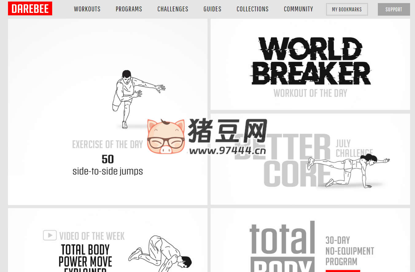 DAREBEE：一個全球性、非營利、無廣告的健身資源平臺