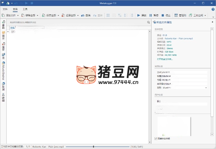 Metatogger 音頻編輯 v7.5.1.1 綠色版