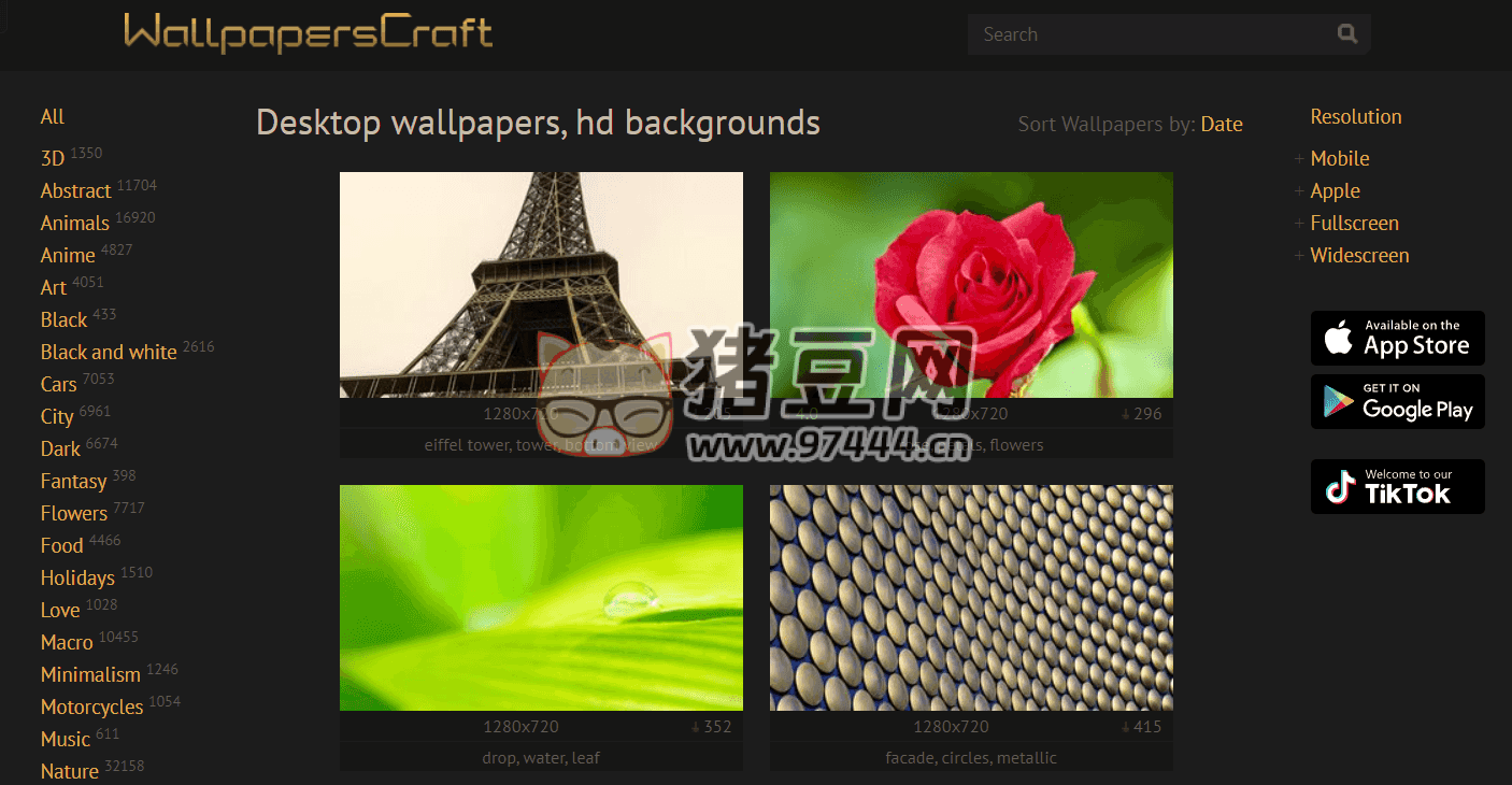 WallpapersCraft：高清桌面壁紙和手機壁紙網(wǎng)站