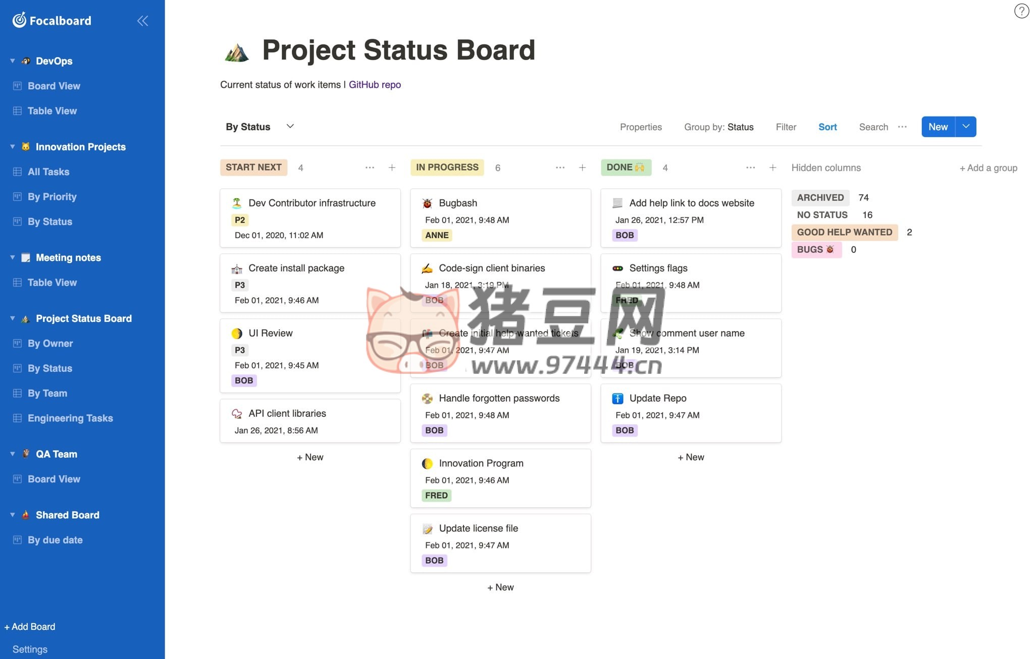 Focalboard：一個開源自托管的項目管理工具