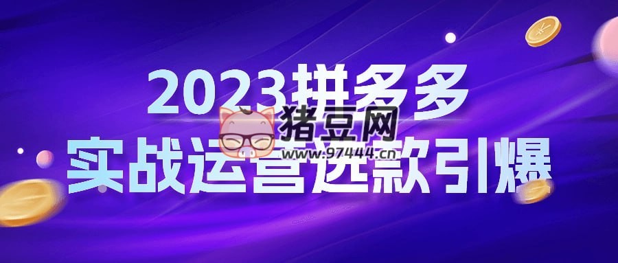 2023 拼多多實(shí)戰(zhàn)運(yùn)營選款引爆