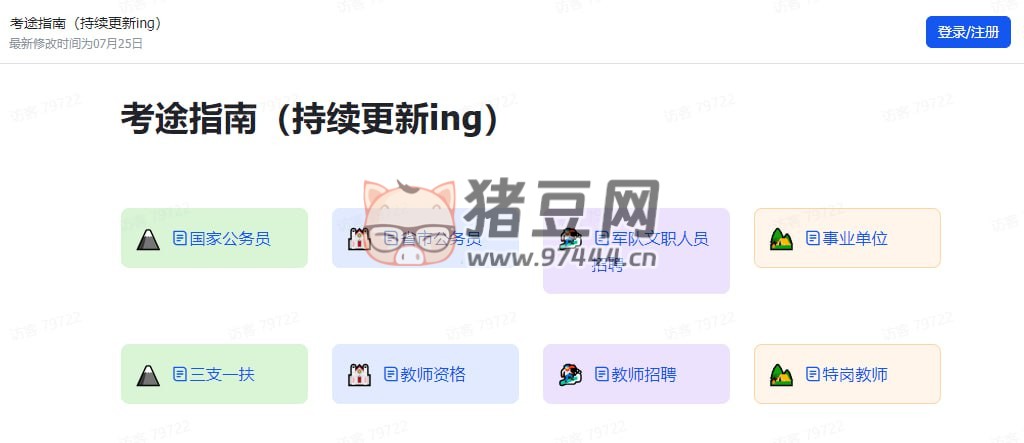 考途指南：各種考試真題匯總文檔