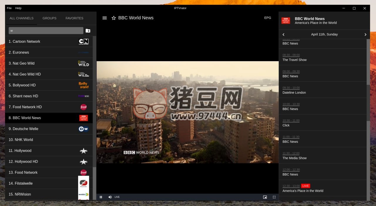 IPTVnator：一款開源的跨平臺 IPTV 播放器
