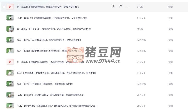 B 站貓叔 21 天低強度無跑跳高效減脂