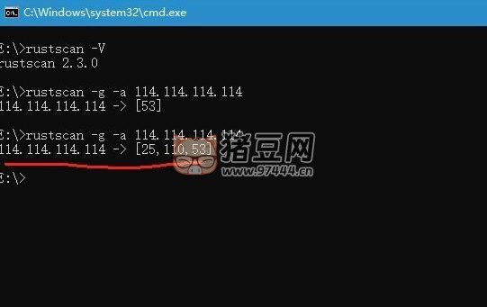 極速端口掃描工具 rustscan v2.3.0
