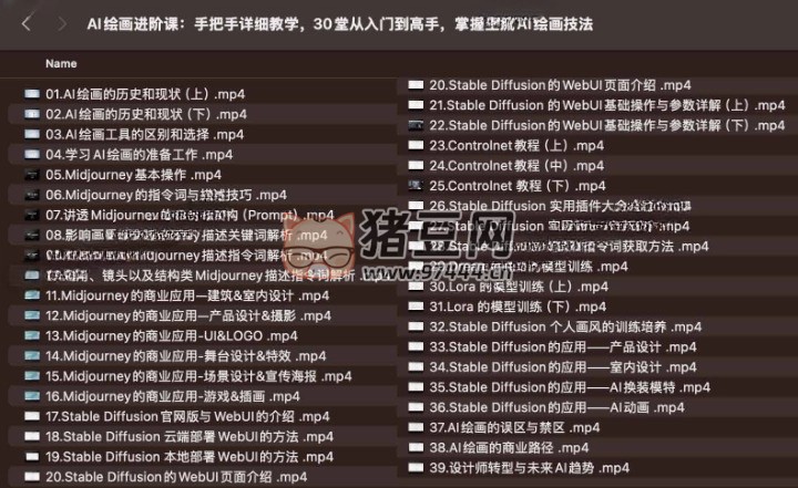 AI 繪畫進階課：手把手詳細教學(xué)，30 堂從入門到高手，掌握主流 AI 繪畫技法