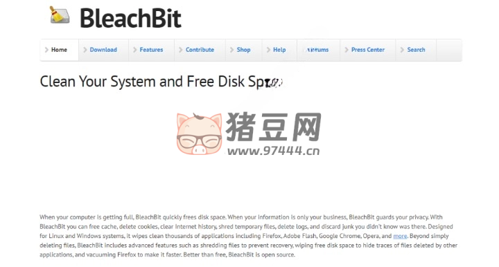 BleachBit：免費開源的系統(tǒng)清理工具