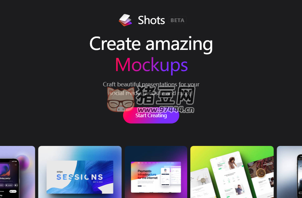 Shots.so：在線截圖美化，給圖片添加精美套殼的工具