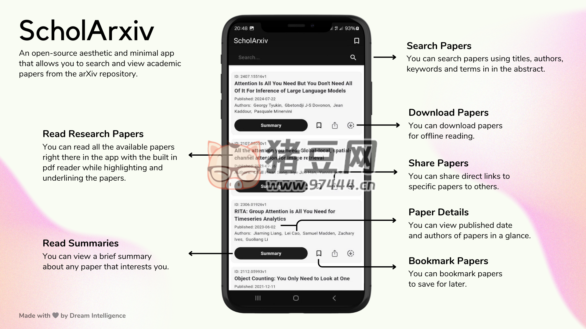 ScholArxiv：一款開源、美觀且極簡的研究論文瀏覽器