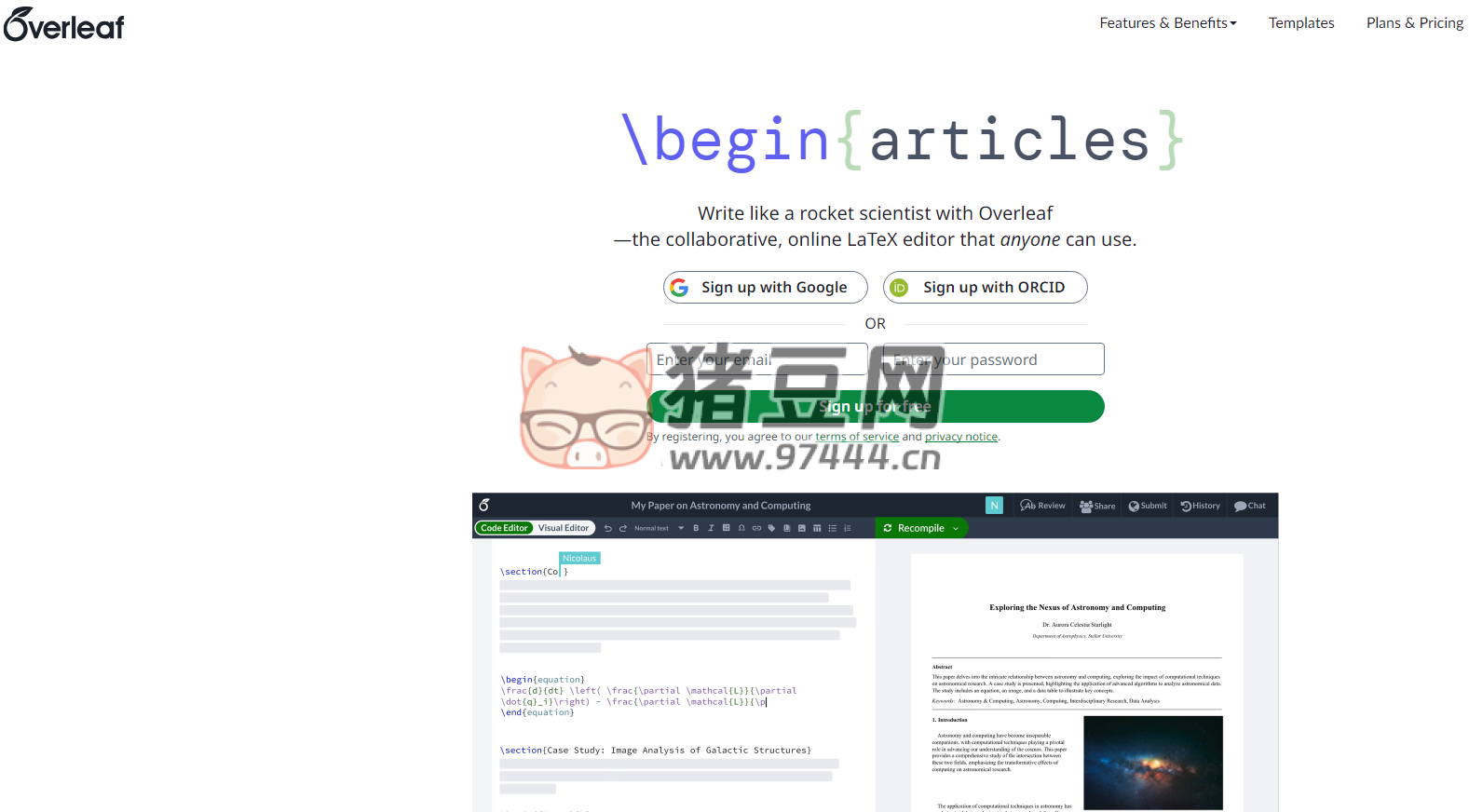 Overleaf：開源在線實時多人協(xié)作 LaTeX 編輯器