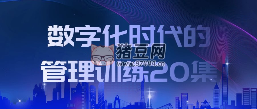 數(shù)字化時(shí)代的管理訓(xùn)練 20 集