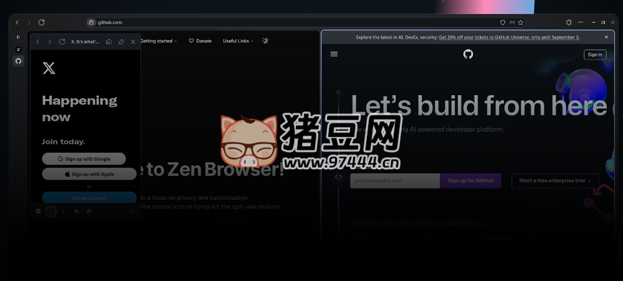 Zen Browser：一款基于 Firefox 的開(kāi)源網(wǎng)絡(luò)瀏覽器