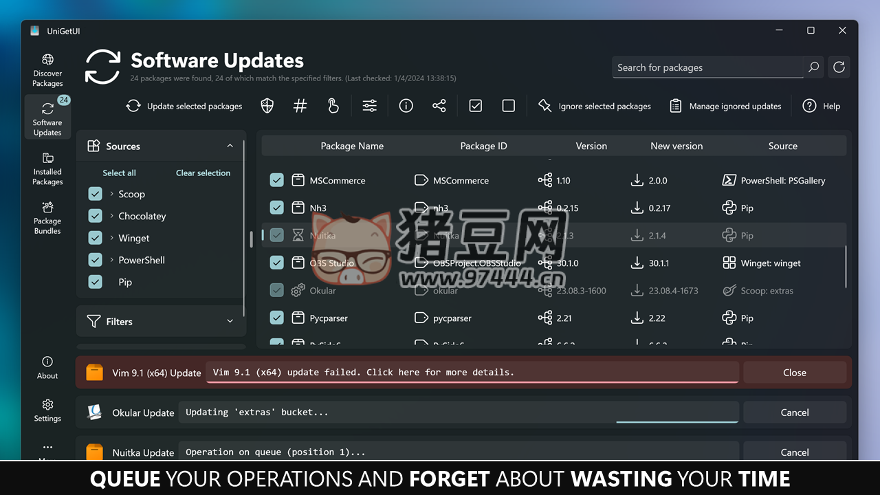 UniGetUI v1.0 帶圖形界面的 Windows 包管理器
