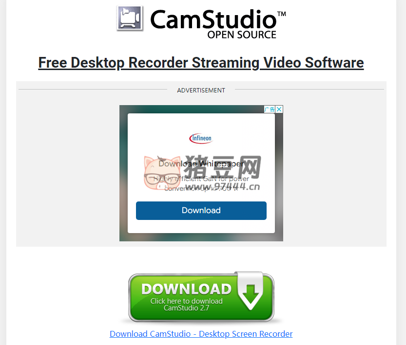 CamStudio v2.7 專為 Windows 電腦設(shè)計(jì)的免費(fèi)屏幕錄制軟件