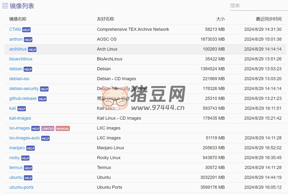 山東大學(xué)鏡像站：開源軟件鏡像平臺(tái)