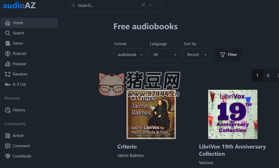 AudioAZ：一個(gè)在線有聲讀物平臺(tái)