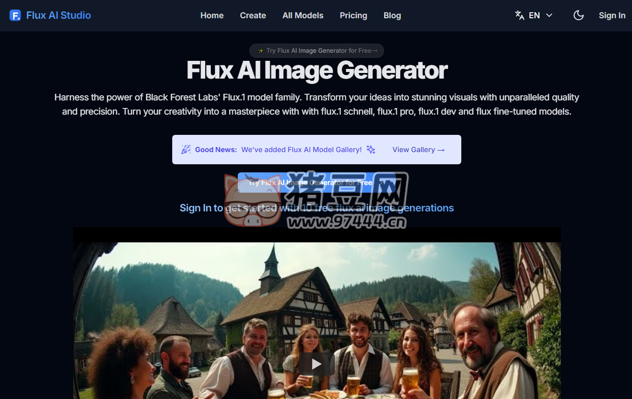 Flux AI Studio：一款先進的文本到圖像生成工具