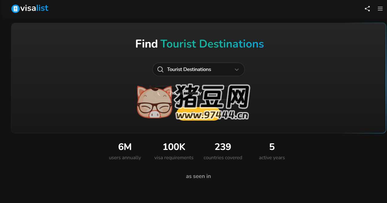 Visa List：全球簽證指南簽證要求大全