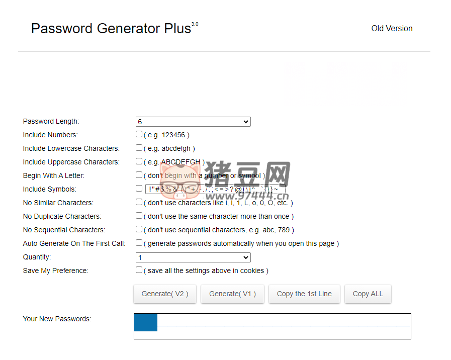 Password Generator Plus3.0：在線強(qiáng)隨機(jī)密碼生成器