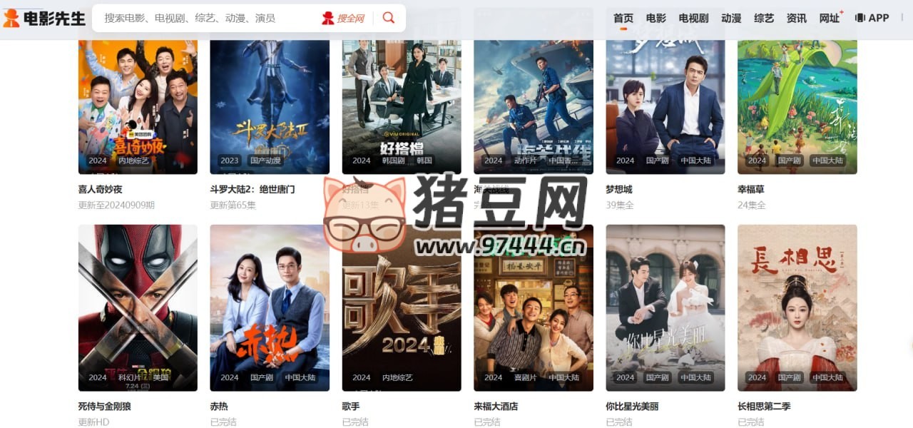 電影先生：一個提供電影、電視劇、綜藝、動漫和紀錄片等視頻資源的在線平臺