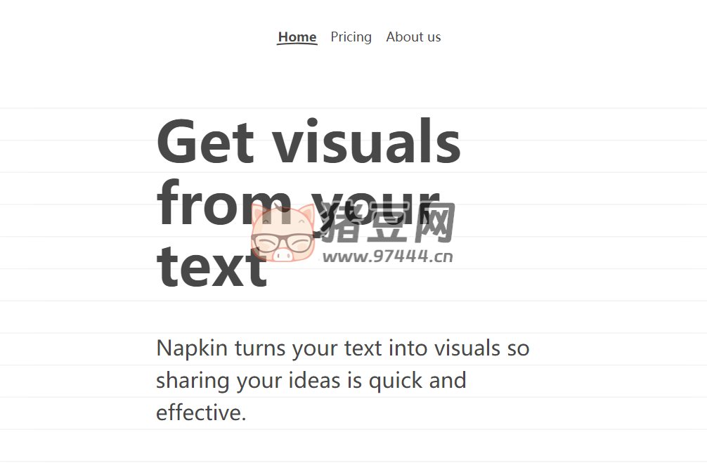 Napkin：AI 將文字轉(zhuǎn)可視化工具