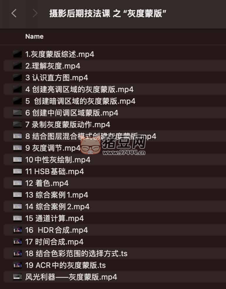 攝影后期技法課 之“灰度蒙版”