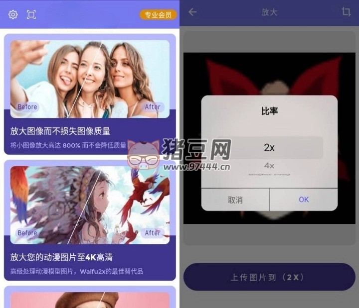 畫質(zhì) 2x 人工智能放大器 v3.2.4 高級(jí)版