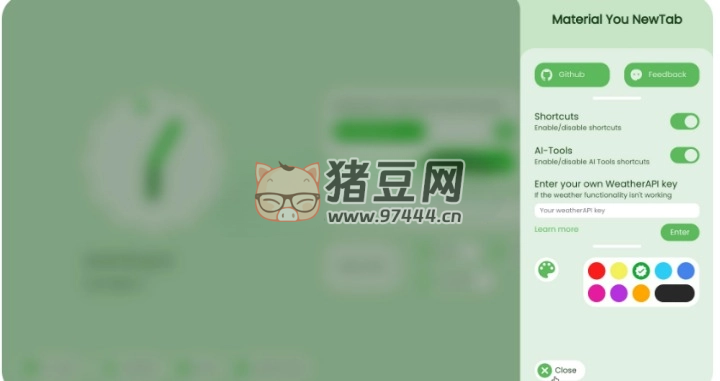 Material You NewTab：專為瀏覽器主頁設(shè)計的插件
