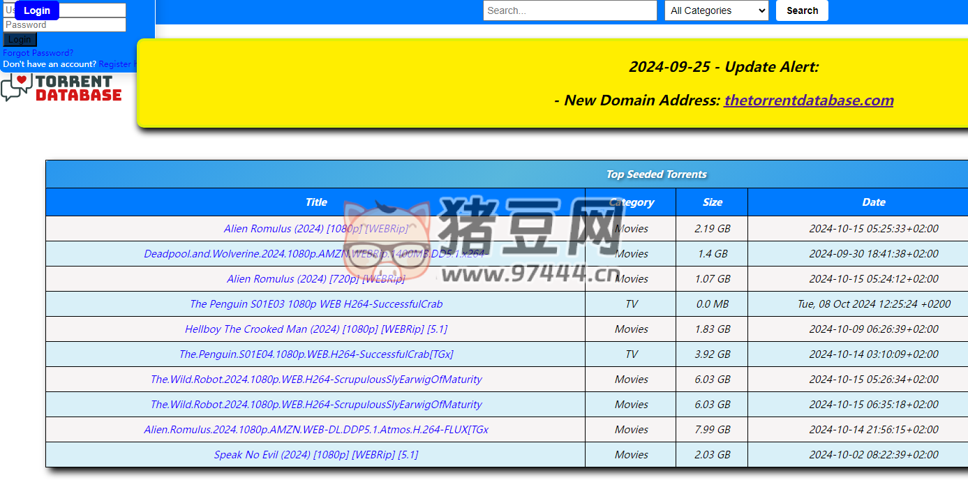 The Torrent Database：綜合種子磁力數(shù)據(jù)庫(kù)和搜索引擎