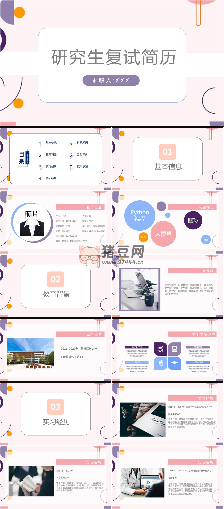 94 套考研復(fù)試 PPT 資料