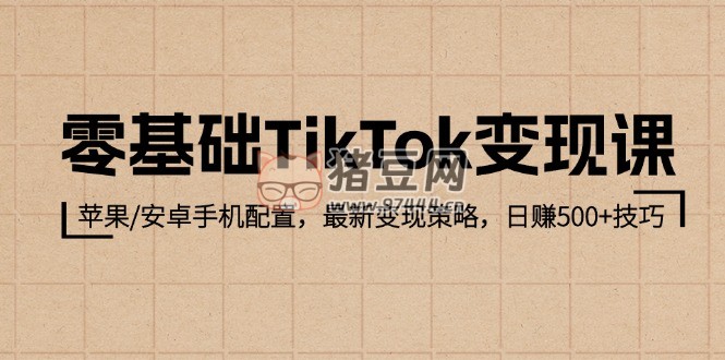 零基礎(chǔ) TikTok 變現(xiàn)課