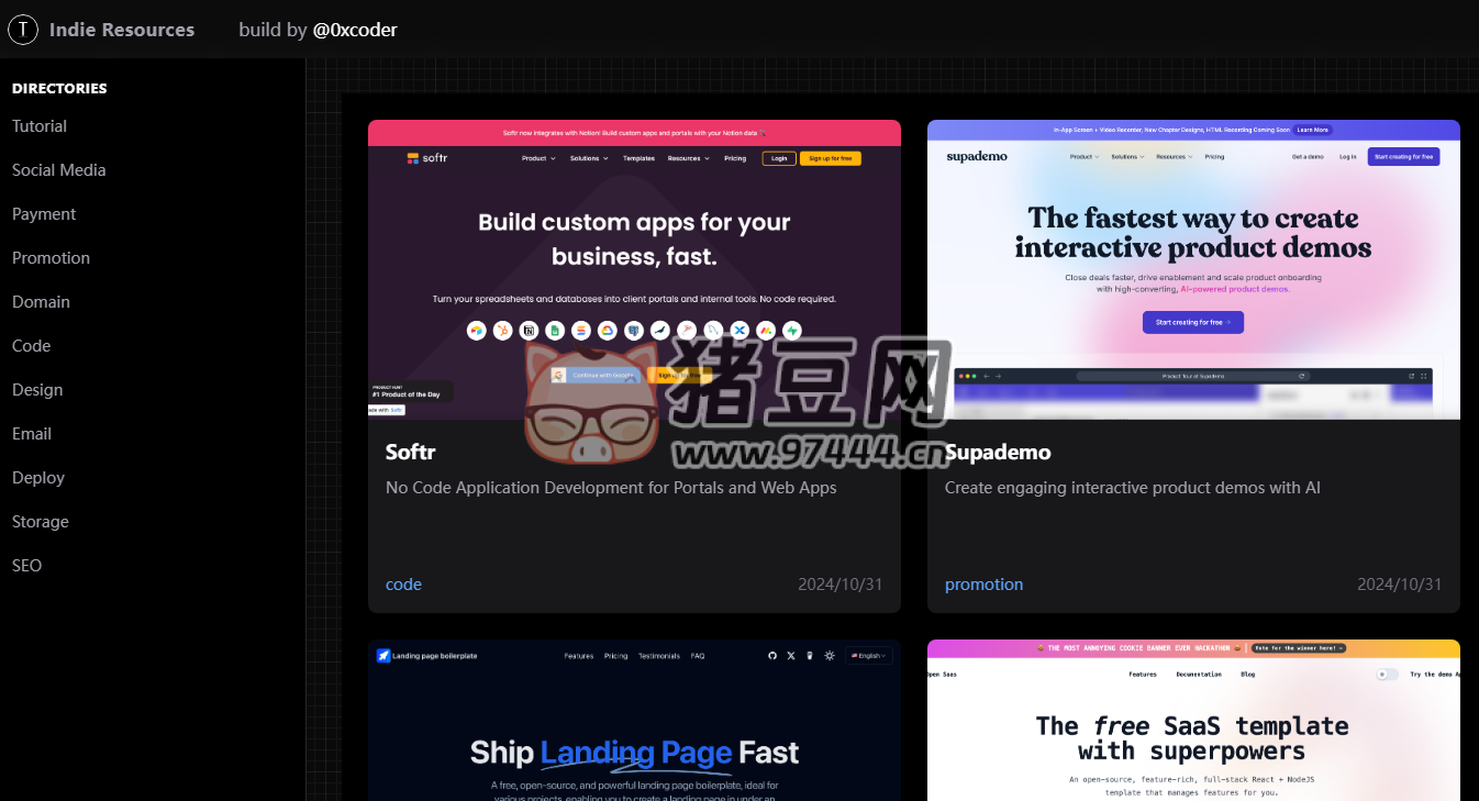 Indie Resources：1000+ 獨(dú)立開發(fā)者免費(fèi)資源