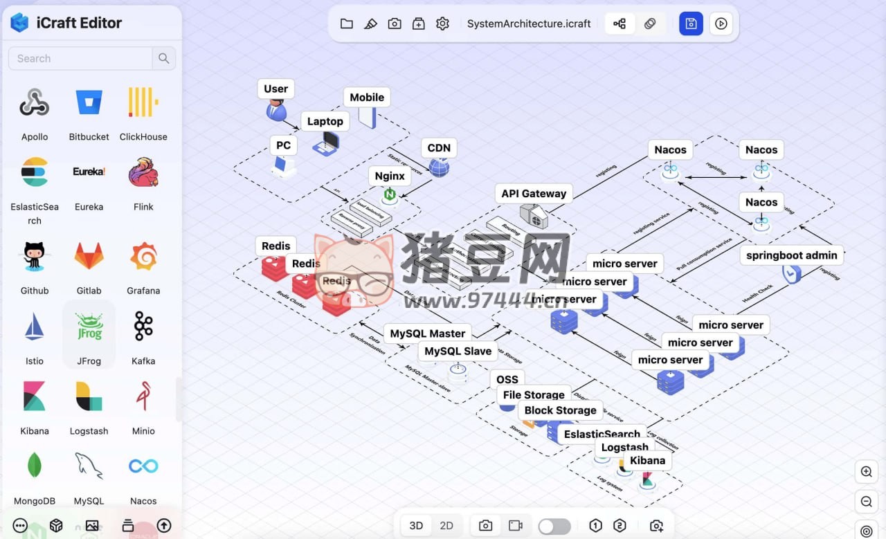 iCraft Editor：輕松繪制 3D 架構圖的在線網(wǎng)頁應用