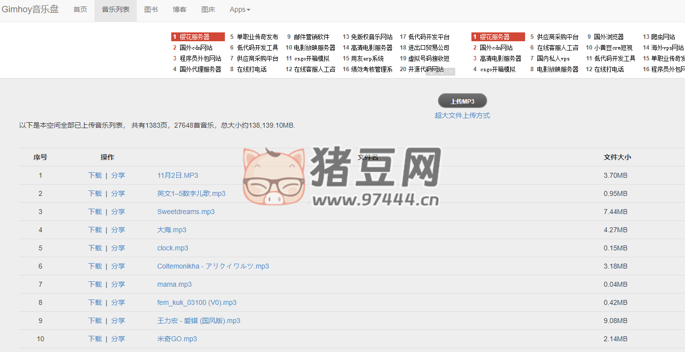 Gimhoy 音樂盤：無限制免費(fèi) MP3 外鏈，你的私人網(wǎng)絡(luò)音樂庫(kù)