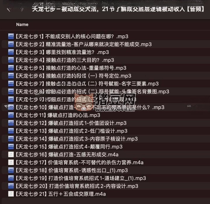 天龍七步被動成交大法：21 節(jié)了解成交底層邏輯被動收入