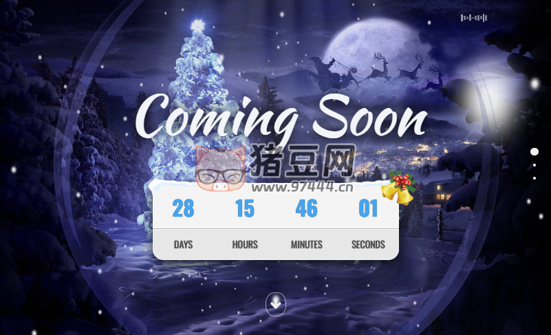 html5 帶音樂背景的圣誕節(jié)倒計(jì)時(shí)頁面代碼