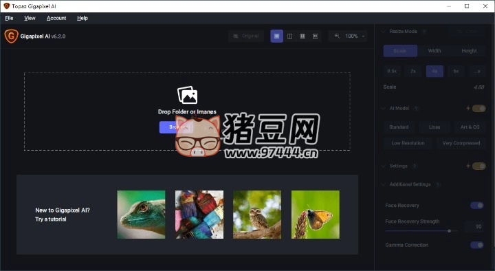 圖片無損放大 Topaz Gigapixel AI