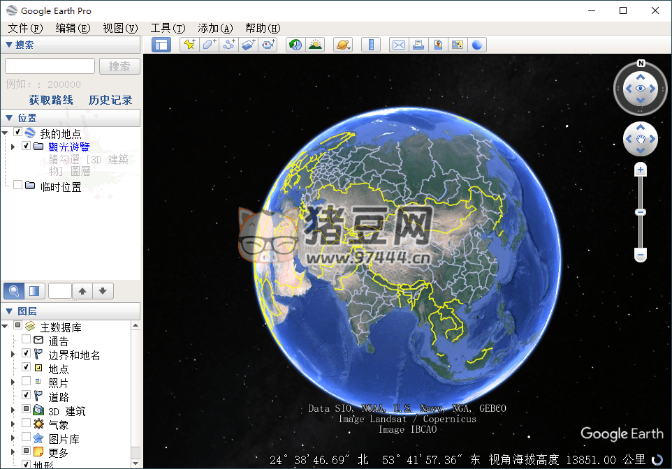 谷歌地球 v7.3.6.10155 綠色版