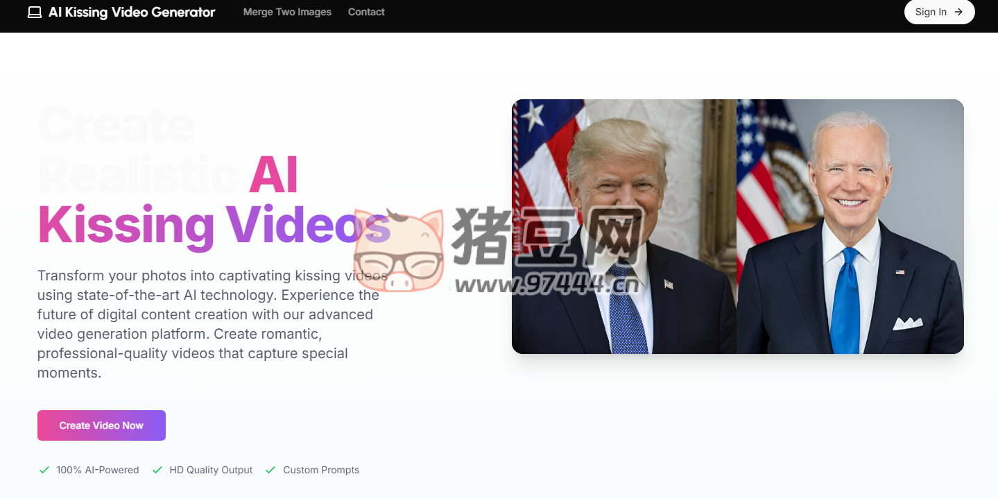 AI Kissing Video Generator：AI 接吻視頻生成器