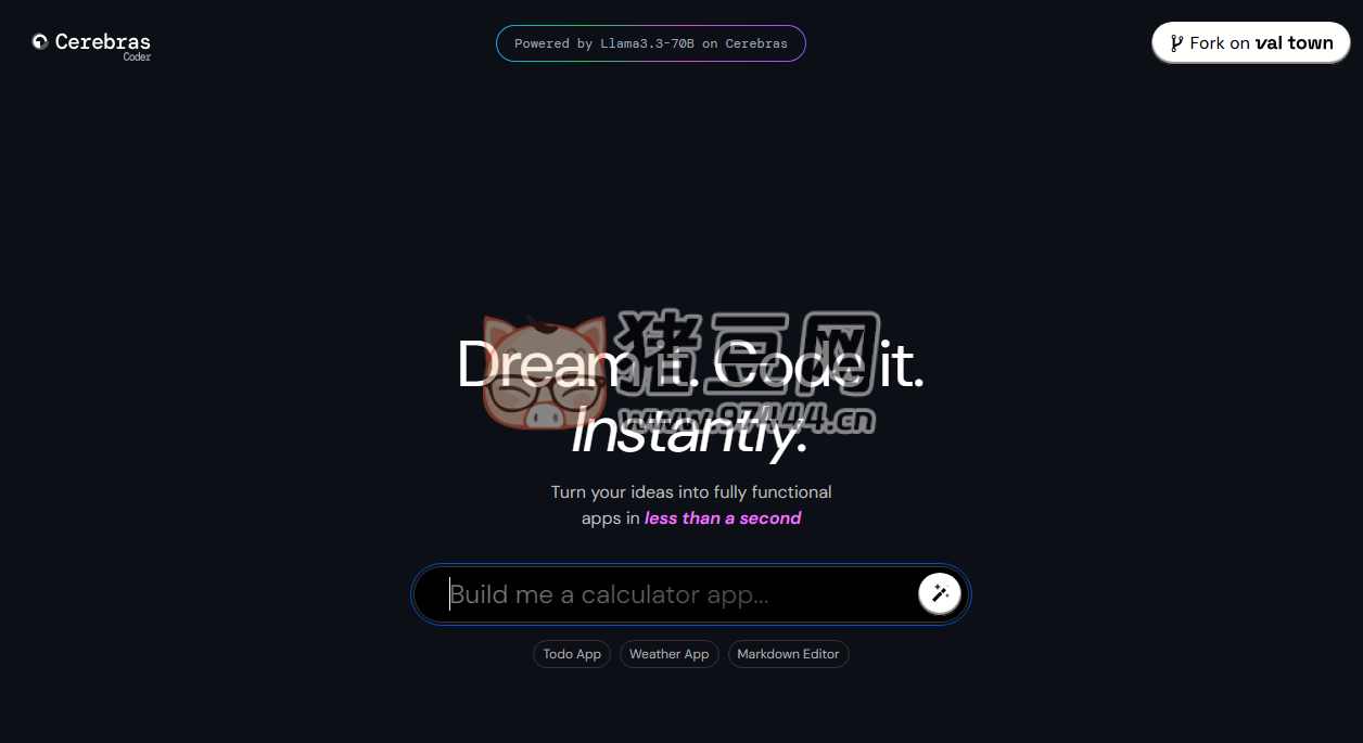 CerebrasCoder：開源 AI 網(wǎng)站搭建工具，一句話就能生成一個網(wǎng)站應(yīng)用