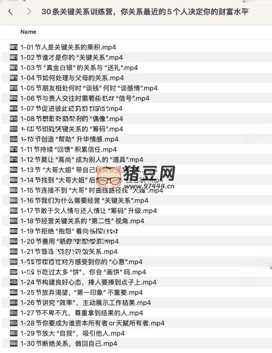 30 條關(guān)鍵關(guān)系訓(xùn)練營(yíng)，你關(guān)系最近的 5 個(gè)人決定你的財(cái)富水平