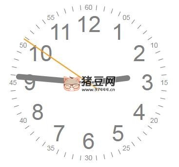 一個(gè)好看的小時(shí)鐘 html+js+css 源碼