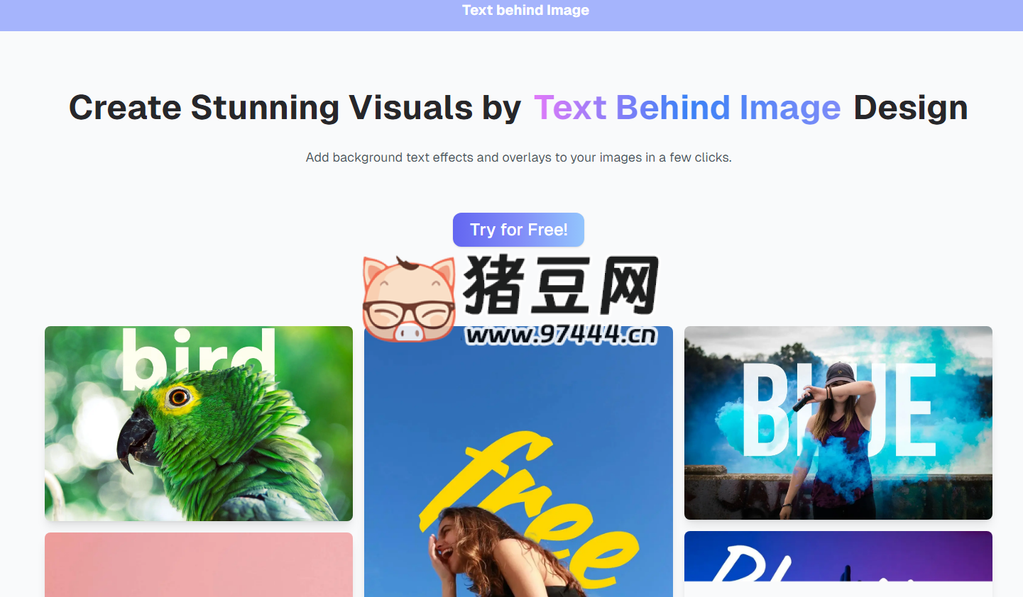 VisiBehind：在線(xiàn)為圖片輕松添加文字背景
