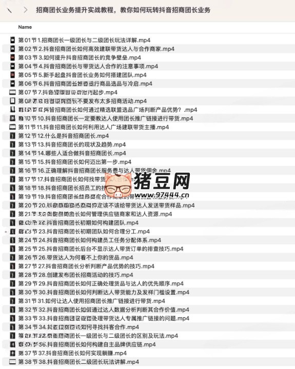 招商團(tuán)長(zhǎng)業(yè)務(wù)提升實(shí)戰(zhàn)教程，教你如何玩轉(zhuǎn)抖音招商團(tuán)長(zhǎng)業(yè)務(wù)