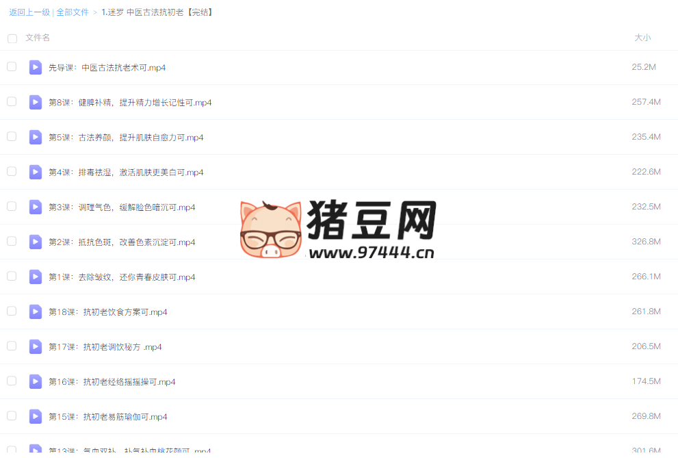 中醫(yī)古法抗初老教程